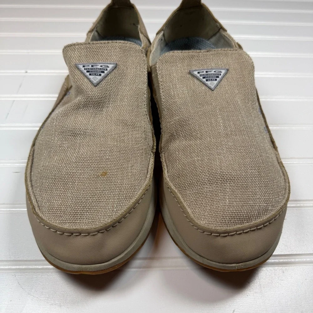 Columbia PFG Bahama Vent Loco Relaxed Mens Boat Shoes Tan BM4605-271 10